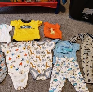9 Piece Lot Boys 3-6 Months